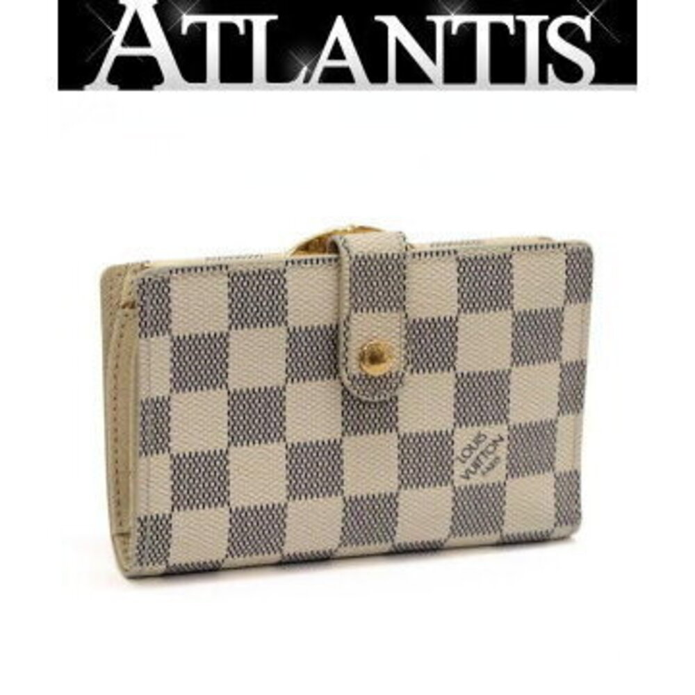 Louis Vuitton Portefeuille Wallet Viennois Clasp Damier Azur